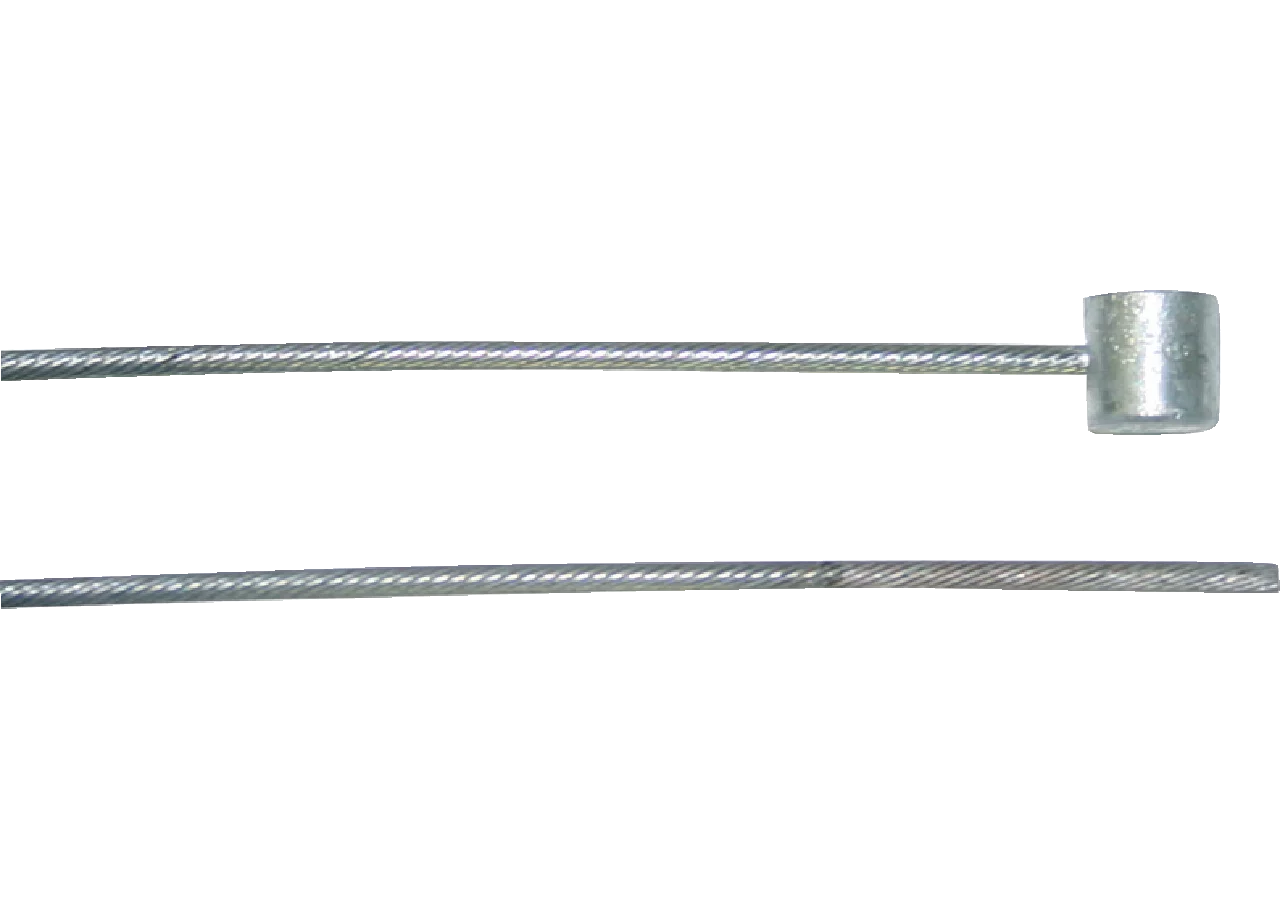 Schaltseil mit Flanschnippel – Stahldraht verzinkt, Außendurchmesser 1,80 mm GartenShop24 - Hochwertige Gartengeräte