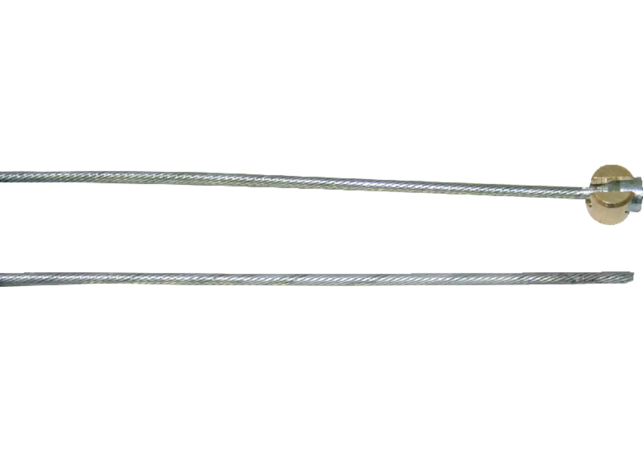 Schaltseil mit Quernippel geschlitzt – Stahldraht verzinkt, Ø 1,8 mm GartenShop24 - Hochwertige Gartengeräte