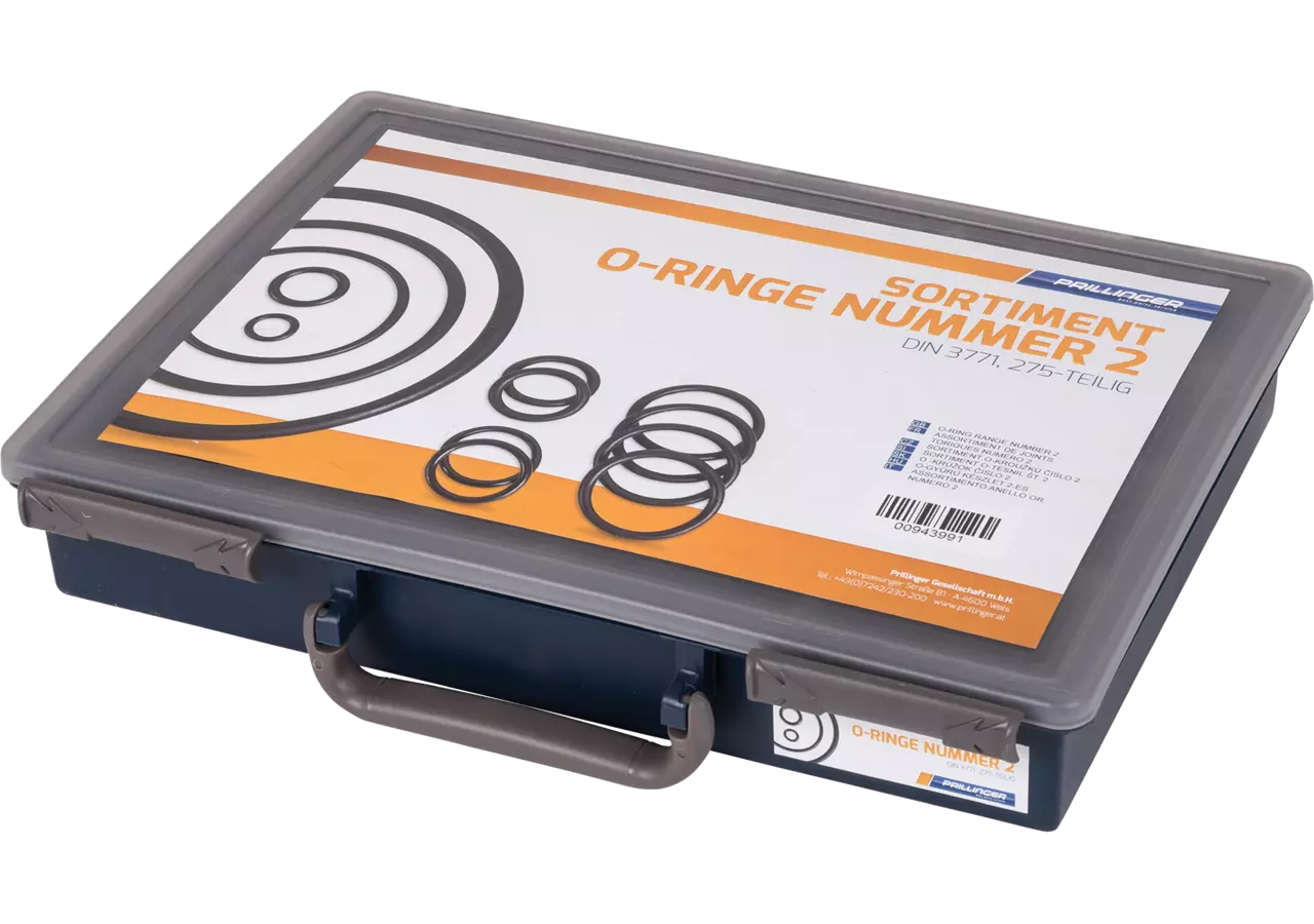 O-Ring Sortiment Nummer 2, 275-teilig NBR 70 Shore, DIN3771 Prillinger