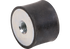 Gummi Metallpuffer Typ 3, Dm 40 x 35 mm, zylindrisch 2x Innengewinde M8 x 8 mm GartenShop24