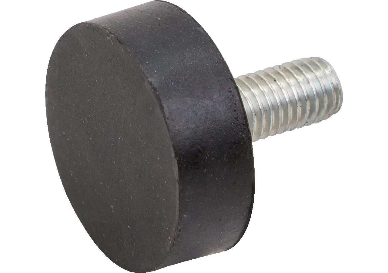 Gummi Metallpuffer Typ 4, Dm 30 x 20 mm, zylindrisch 1x Aussengewinde M8 x 20 mm GartenShop24