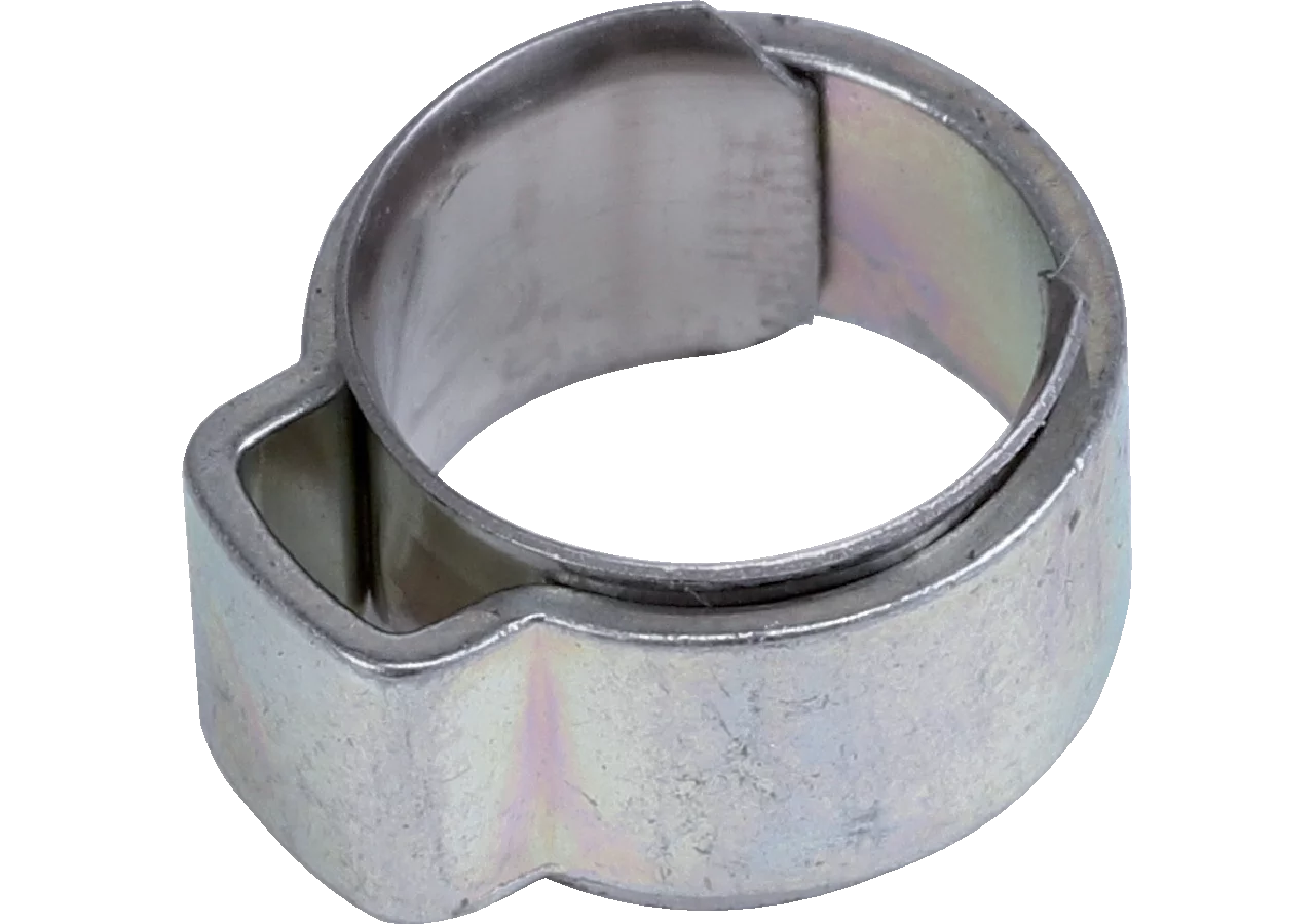 1-Ohr-Klemmen Dm 11,5 - 13,3 mm, mit Einlegering, 10 Stück Stahl verzinkt W1 ABA