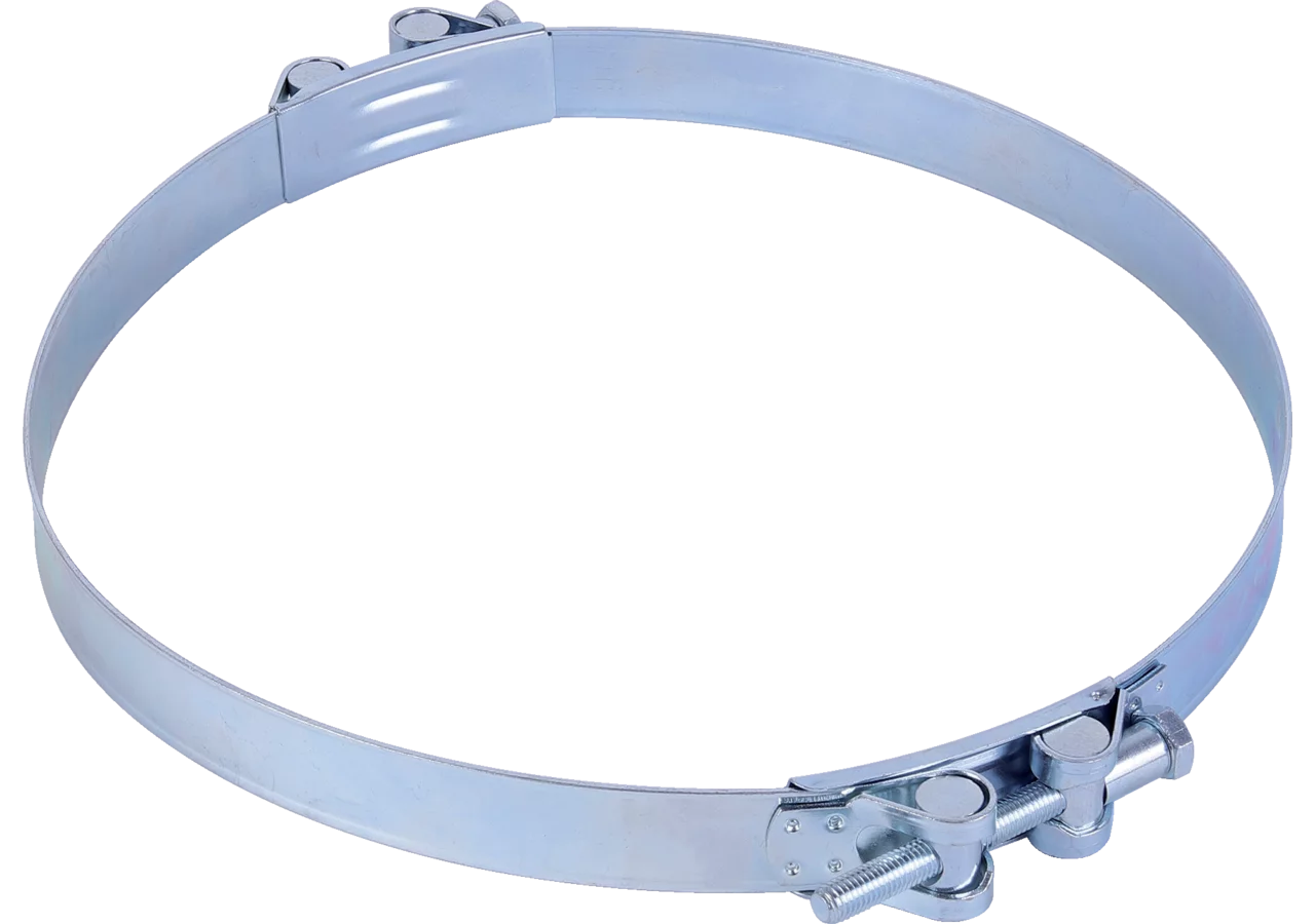 Gelenkbolzenschelle Dm 385 - 405 / 30 mm, 2-teilig Stahl verzinkt W1 Gemi