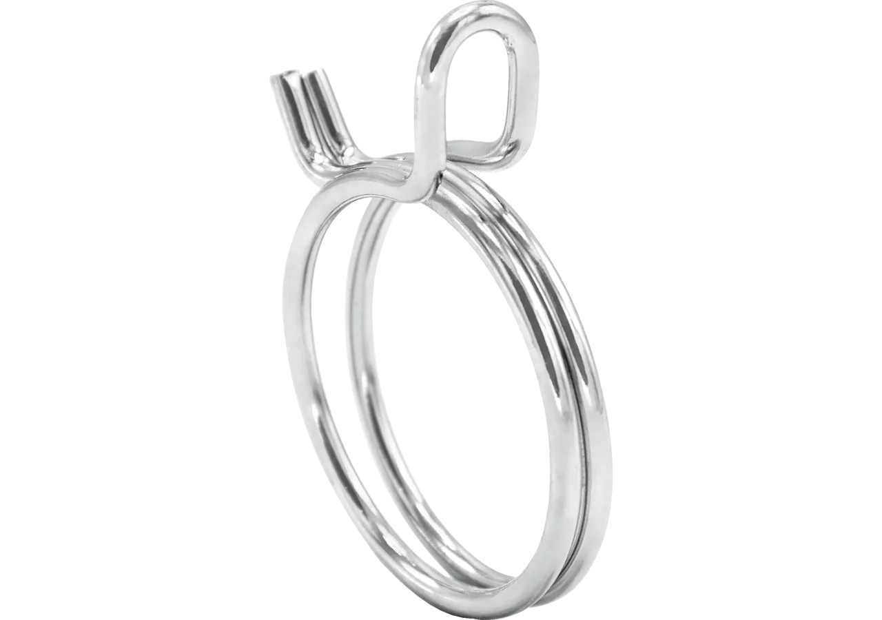 Drahtschlauchklemmen Dm 13,6 - 14,4 mm, 20 Stück Stahl verzinkt W1 MIKALOR