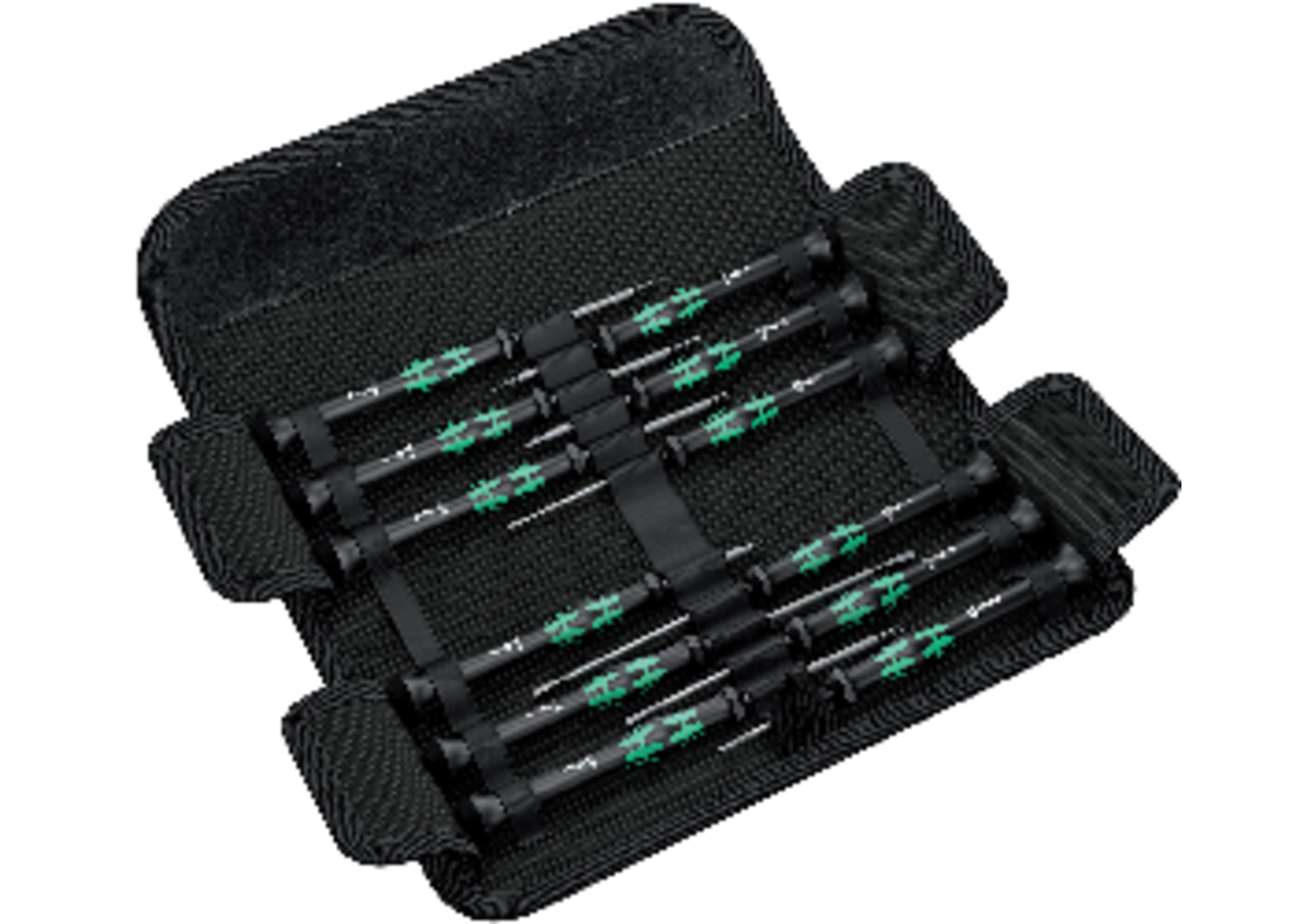 Schraubendrehersatz 12-teilig, Kraftform Micro-Set 12SB1 Wera