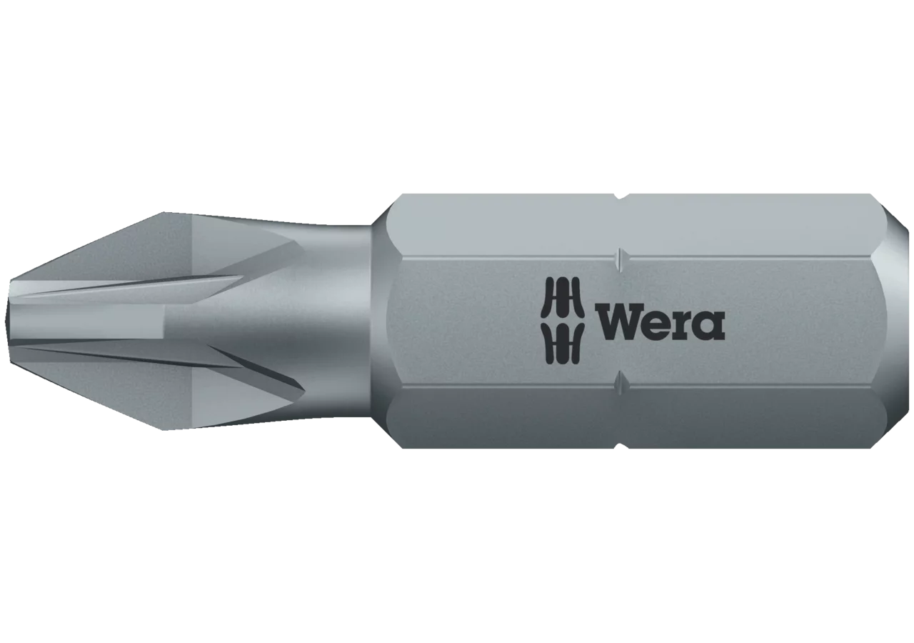 Schraubenbit PZ 3 x 25 mm, 855Z, Pozidriv mit 1/4 Zoll Antrieb Wera