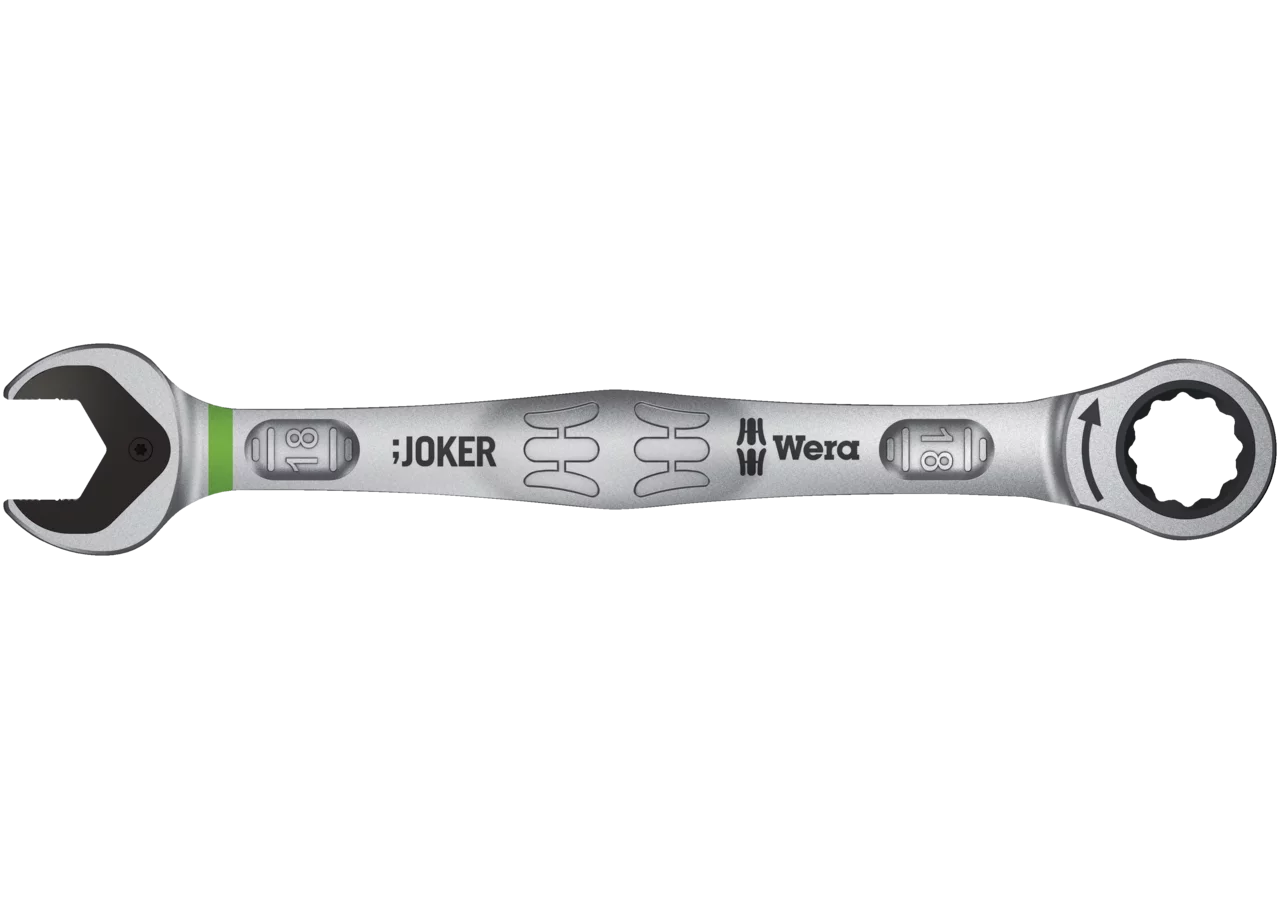 Ratschenschlüssel Joker SW 18 x 235 mm Gabel-/Ring Ausführung Wera