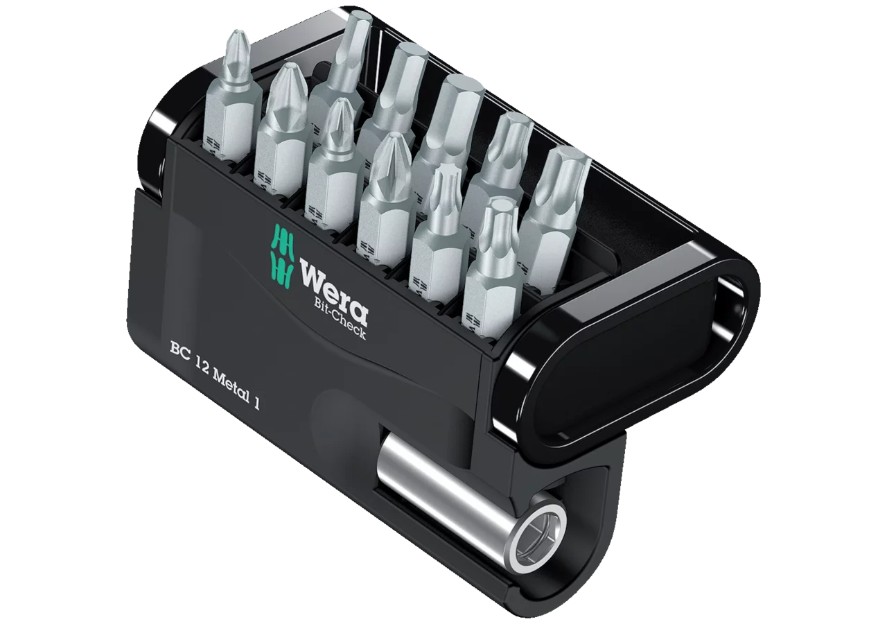 Schraubenbitsatz 12-teilig, Bit Check 12, Metal 1 Wera