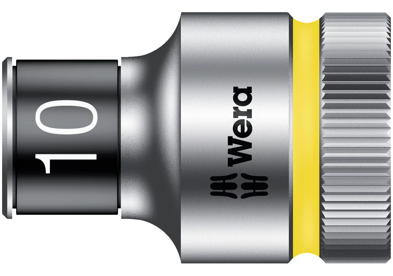 Stecknuss Zyklop 8790 HMC, SW 10 x 37 mm, Sechskant mit Haltefunktion und 1/2 Zoll Antrieb Wera