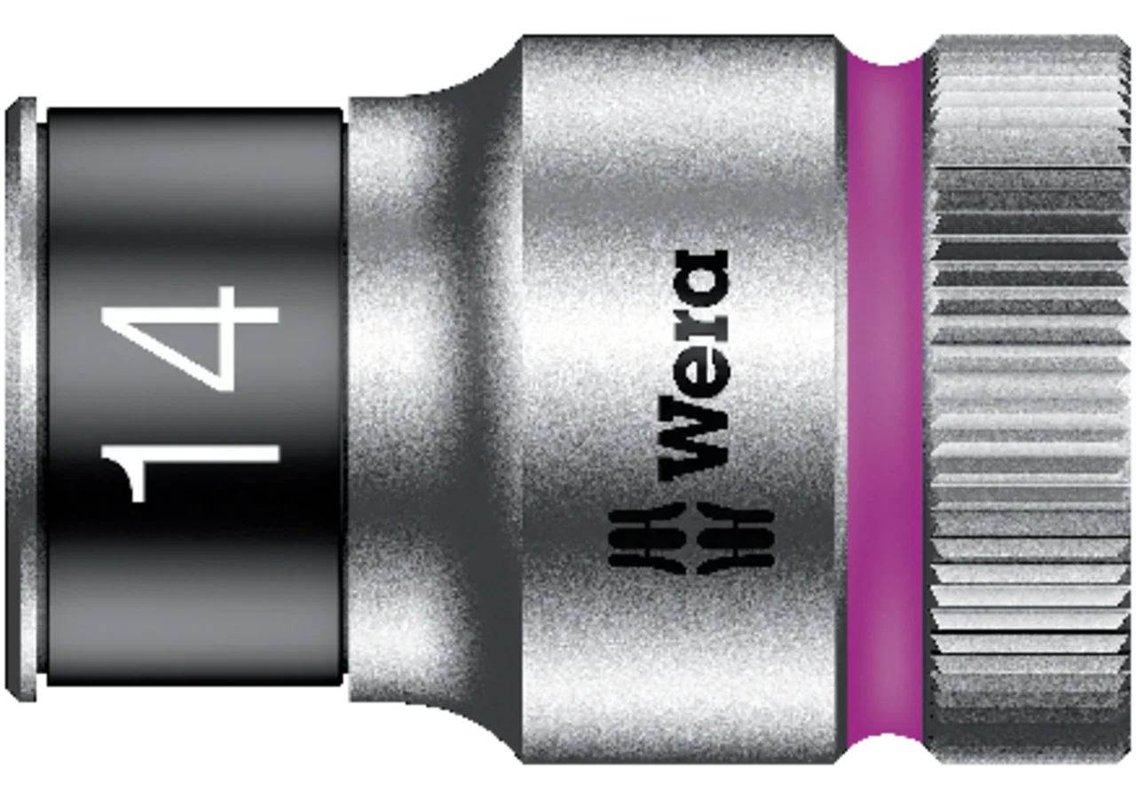 Stecknuss Zyklop 8790 HMC, SW 14 x 37 mm, Sechskant mit Haltefunktion und 1/2 Zoll Antrieb Wera