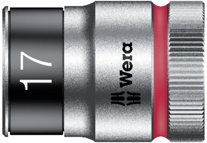 Stecknuss Zyklop 8790 HMC, SW 17 x 37 mm, Sechskant mit Haltefunktion und 1/2 Zoll Antrieb Wera