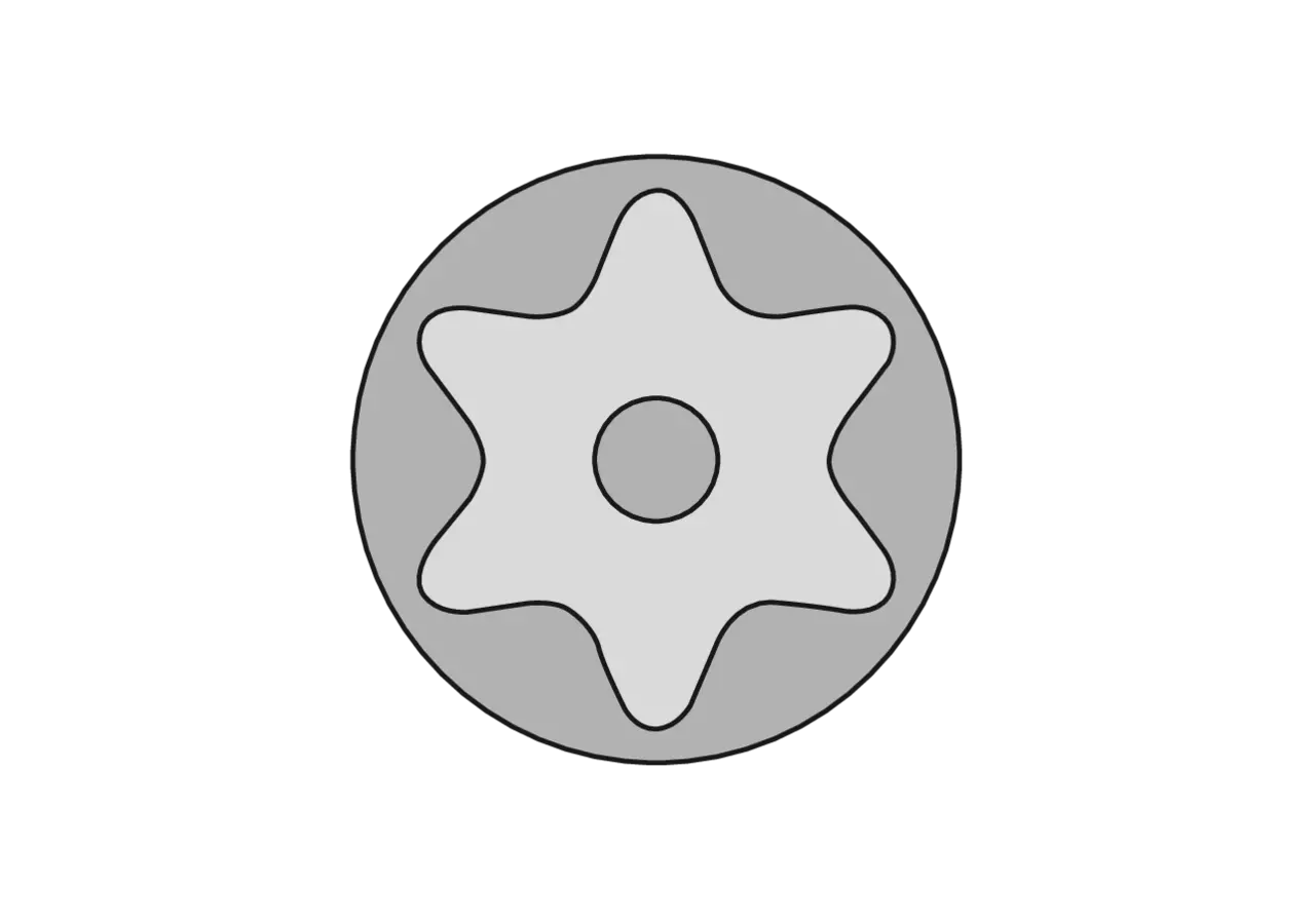 Schraubendreher Kraftform Plus 300, Profil TX-BO 10 x 80 mm Wera