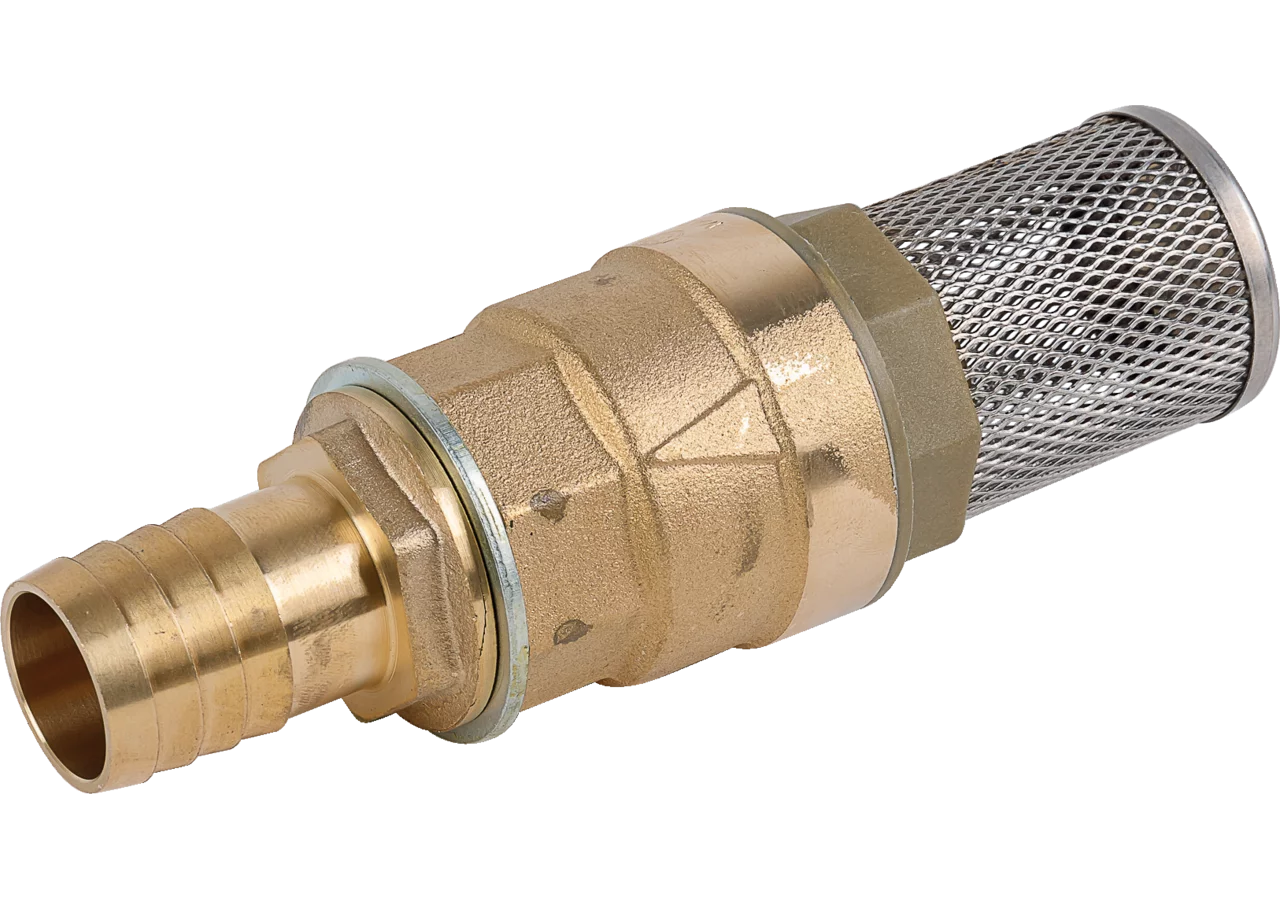 Fußrückschlagventil aus Messing, und Filter, 1 Zoll BSP IG Flexbimec