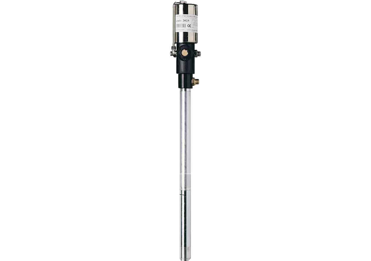 Ölpumpe pneumatisch, doppelwirkend 5:1 für 60 Liter Fässer – passend für 60 Liter Fässer Flexbimec