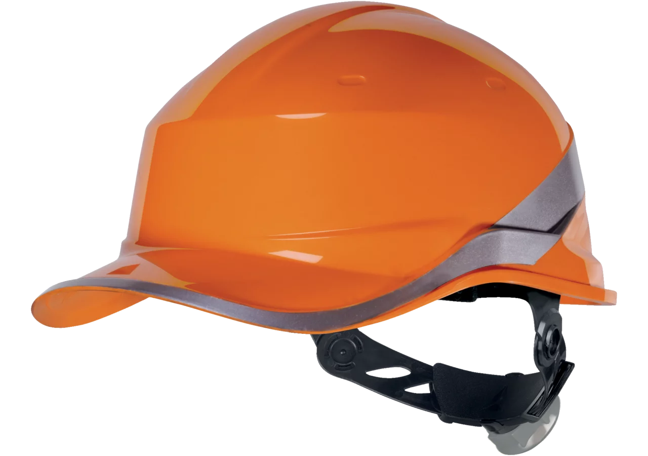 Bauhelm Baseball Diamond V, Orange Größe anpassbar Deltaplus