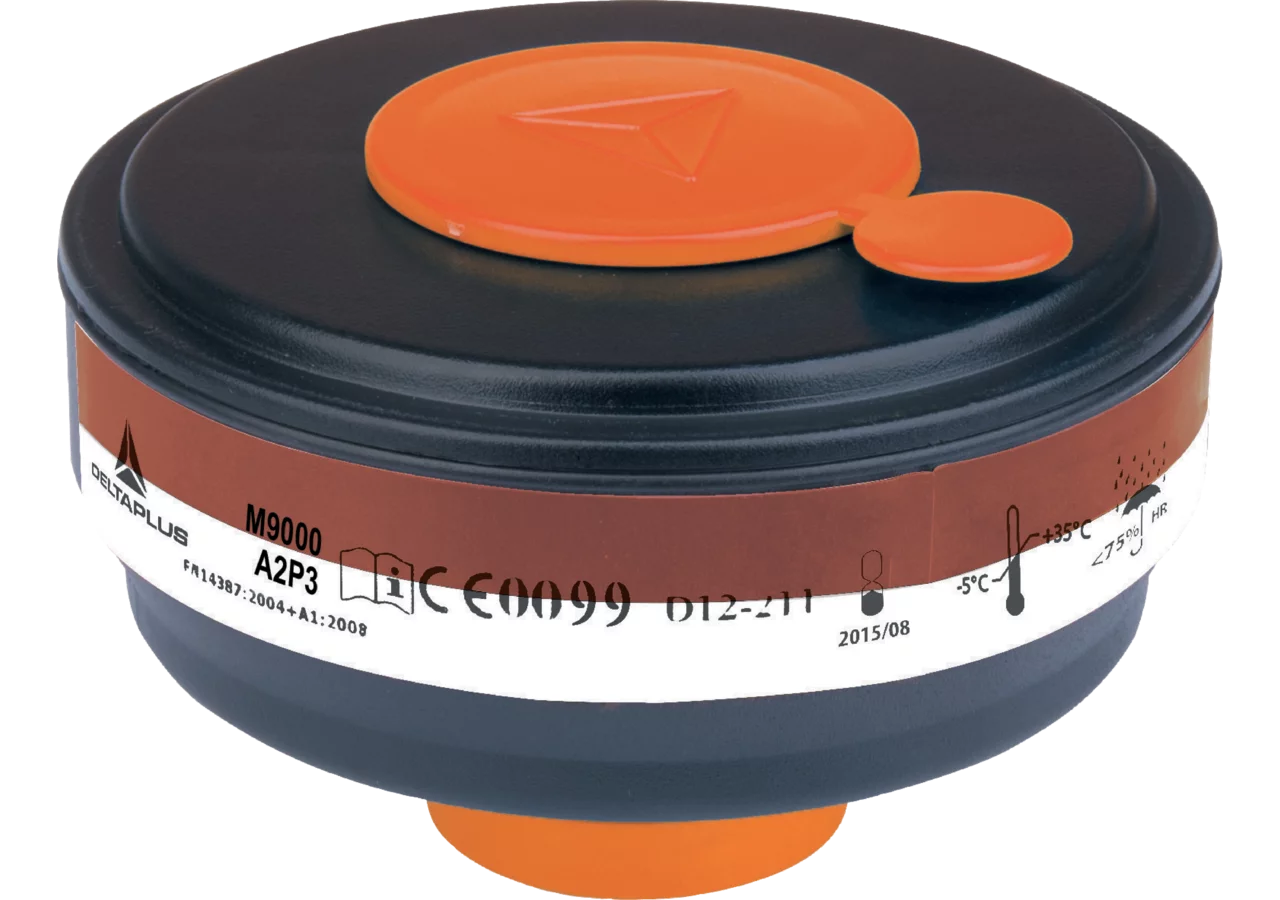 Ersatzfilter M8000 - A2P3, 4 Stück passend zu Vollmaske M9200 (00979234) Deltaplus