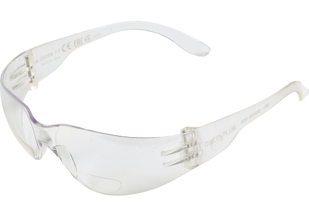 Sicherheitsbrille BRAVA2 CLEAR mit Lesehilfe, +1.0 Dioptrien Deltaplus