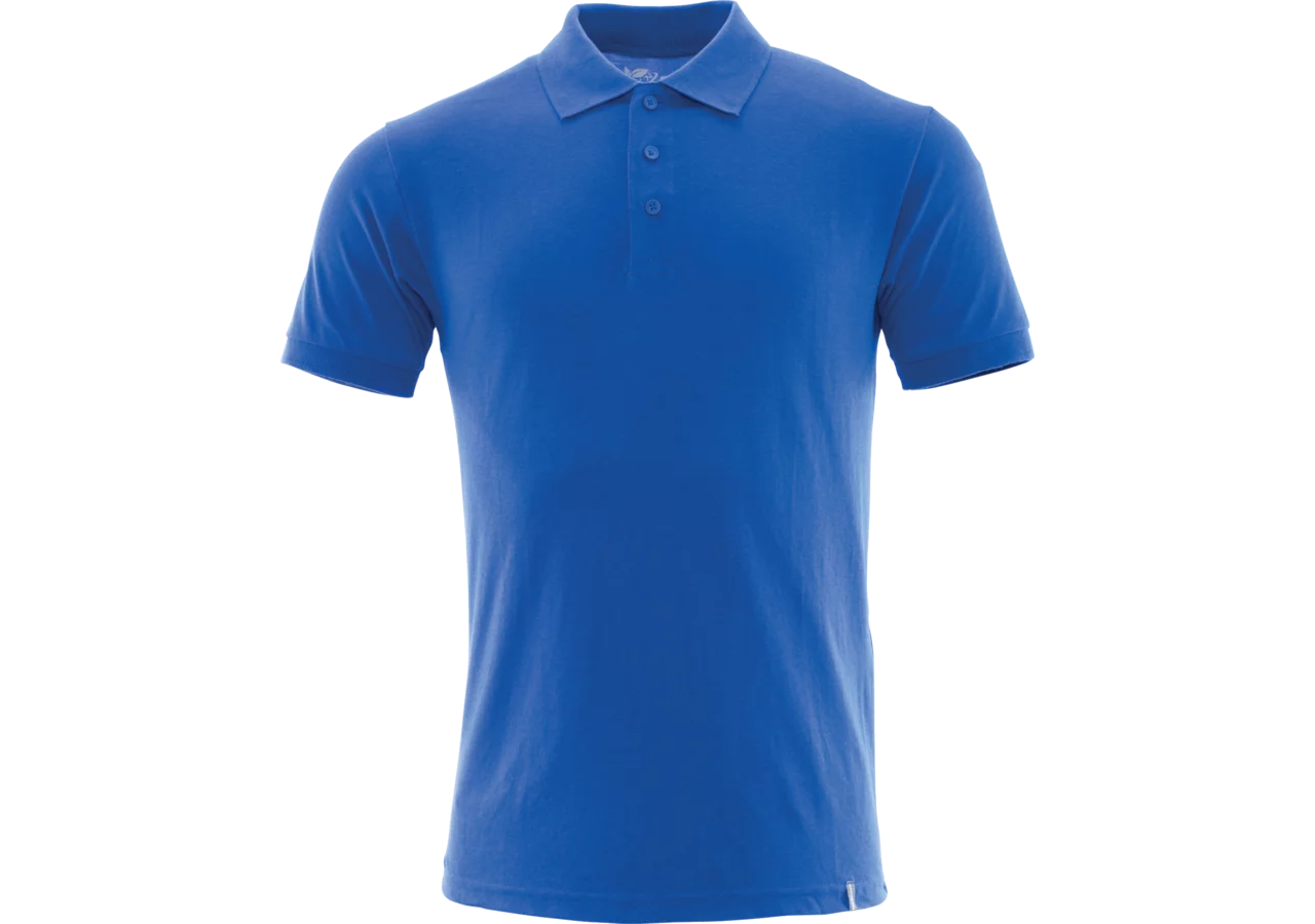 Polo-Shirt Crossover, Kornblau, Größe S mit Kragen MASCOT