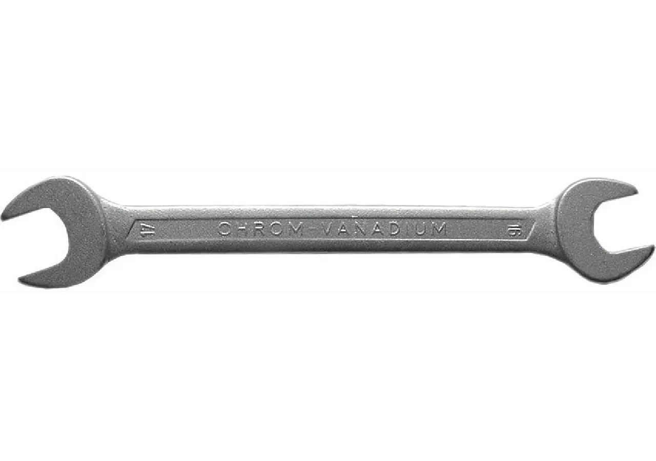 Gabelschlüssel SW 14 x 15 mm, L 185 mm, 15° abgeschrägt nach DIN3110 SW-Stahl