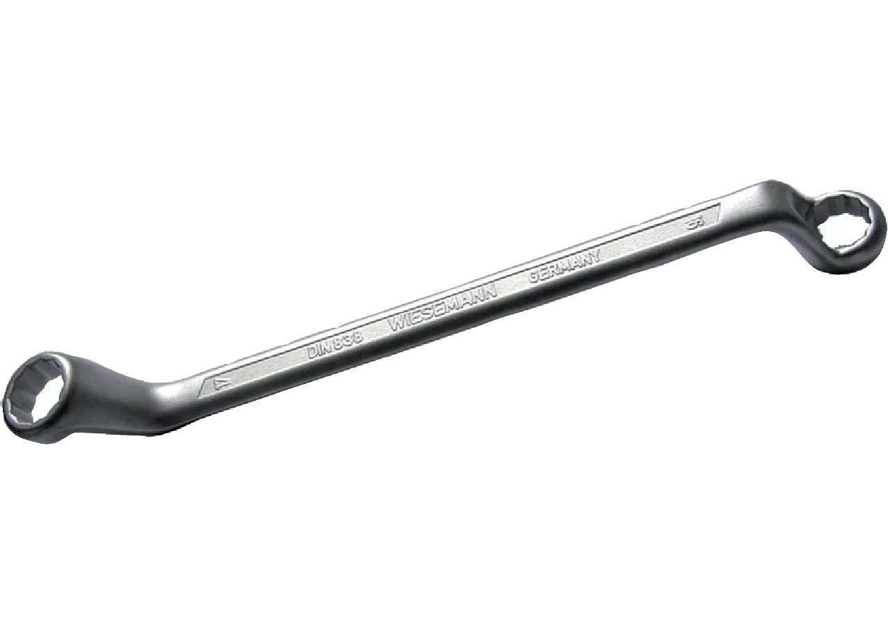 Doppelringschlüssel SW 18 x 19 mm, L 269 mm, doppelt gekröpft Pro Drive, nach DIN838 SW-Stahl