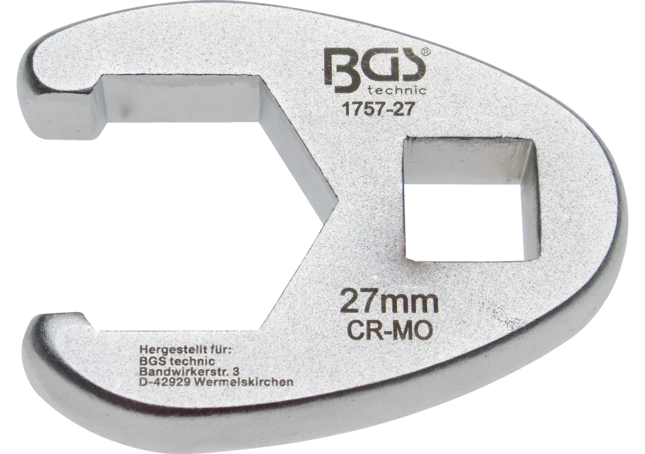 Offener-Ringschlüssel SW 27 mm mit 1/2 Zoll Antrieb BGS