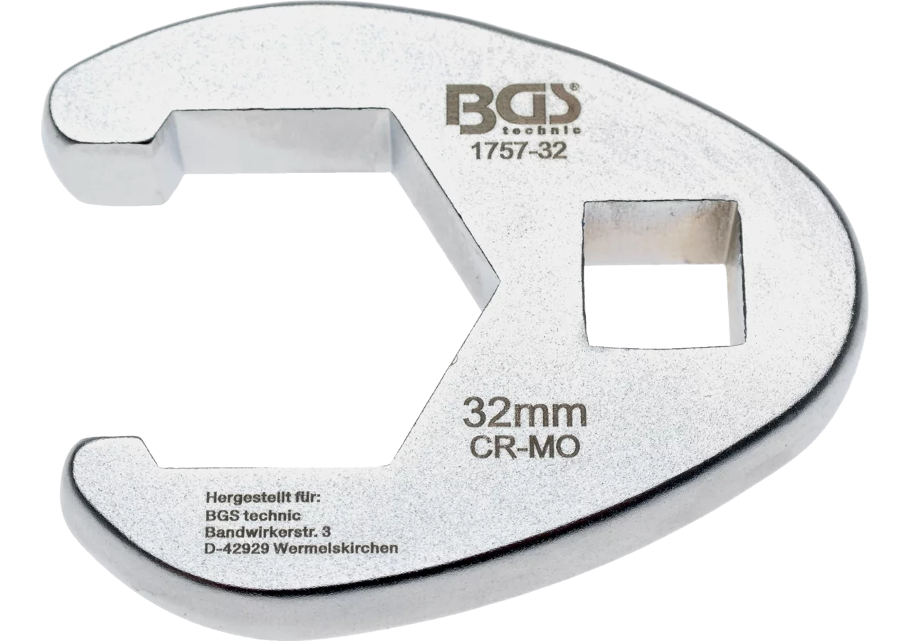 Offener-Ringschlüssel SW 32 mm mit 1/2 Zoll Antrieb BGS