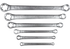 Doppelringschlüsselsatz 6-teilig, E6-E24, E-Profil gerade Ausführung Chrom-Vanadium, mattverchromt SW-Stahl