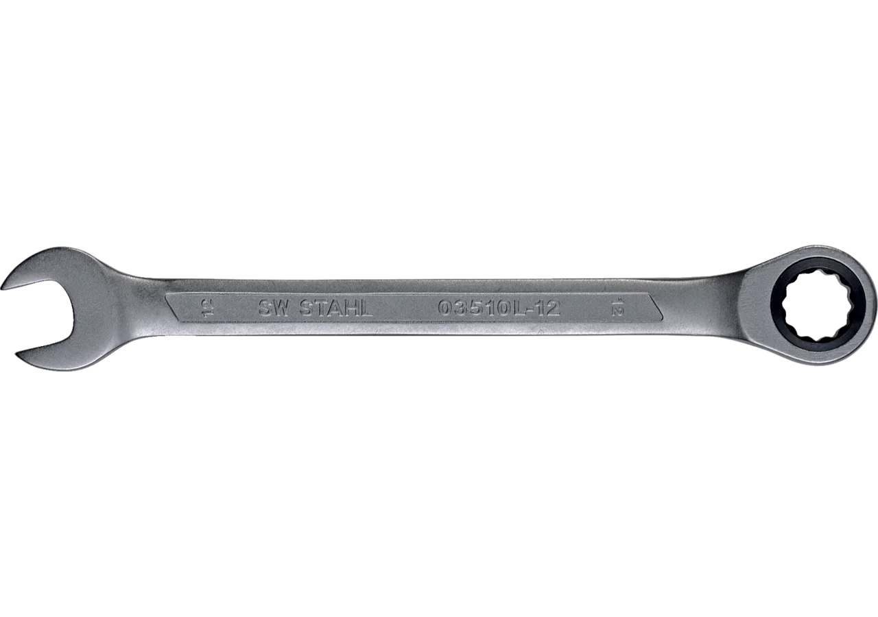 Ratschenschlüssel SW 12 x 171 mm Gabel-/Ring Ausführung SW-Stahl