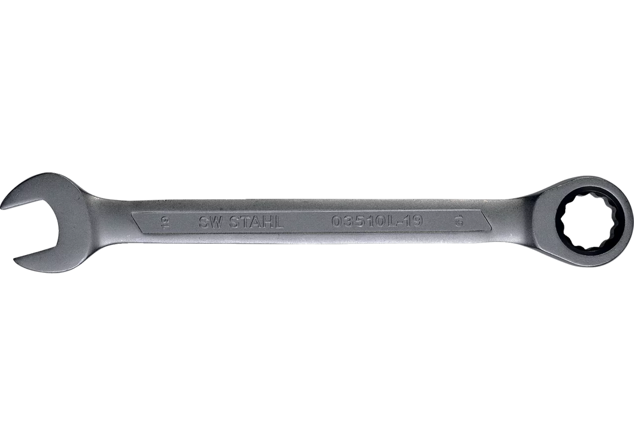 Ratschenschlüssel SW 19 x 245 mm Gabel-/Ring Ausführung SW-Stahl