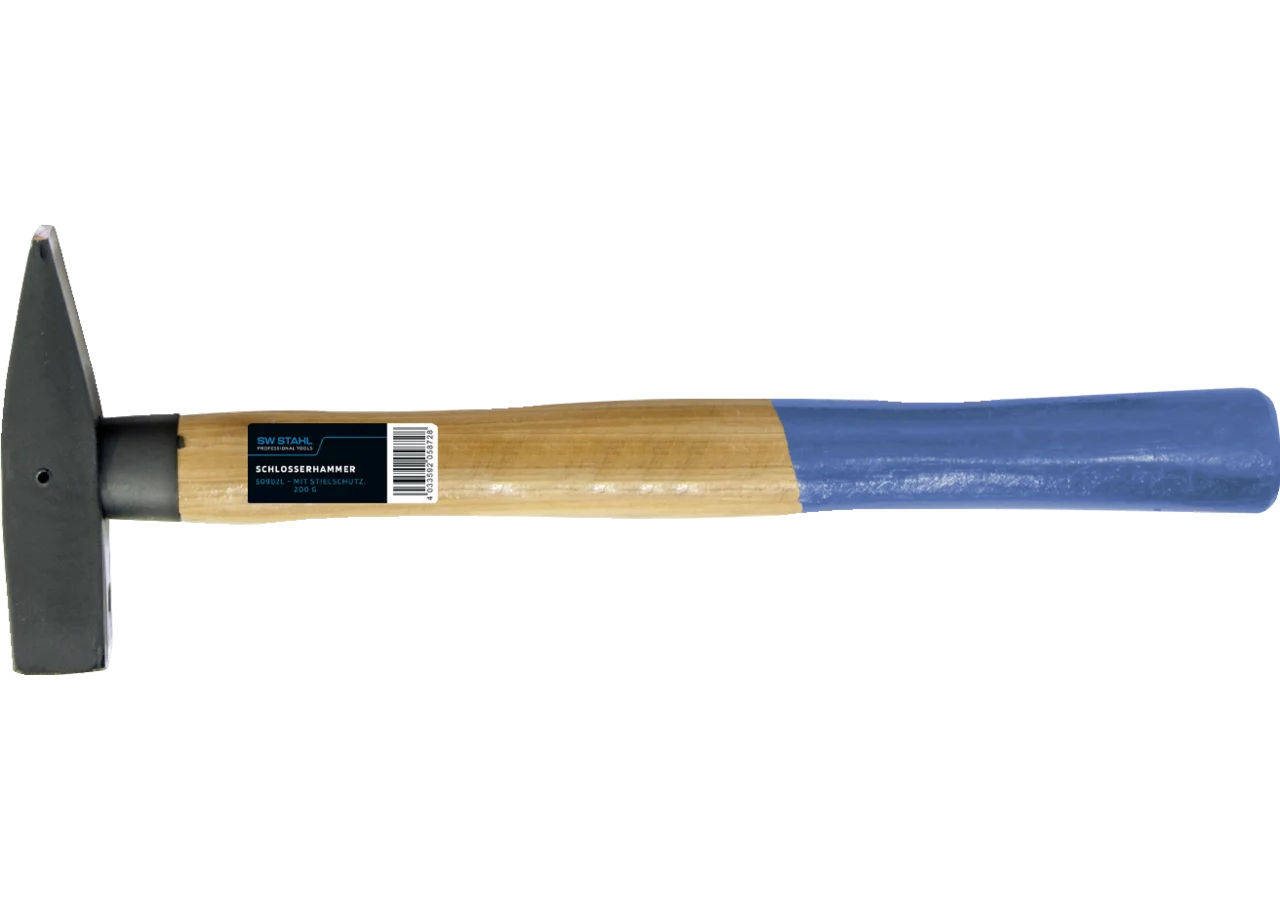 Schlosserhammer 200 g mit Holzstiel SW-Stahl