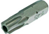Schraubenbit T45 x 30 mm, T-Profil mit Loch mit 8 mm Sechskantaufnahme SW-Stahl