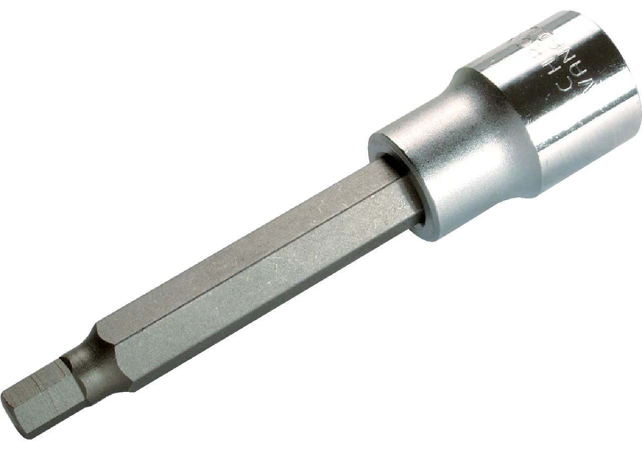 Schraubendreheinsatz M5 x 100 mm, Innensechskant mit 1/2 Zoll Antrieb SW-Stahl