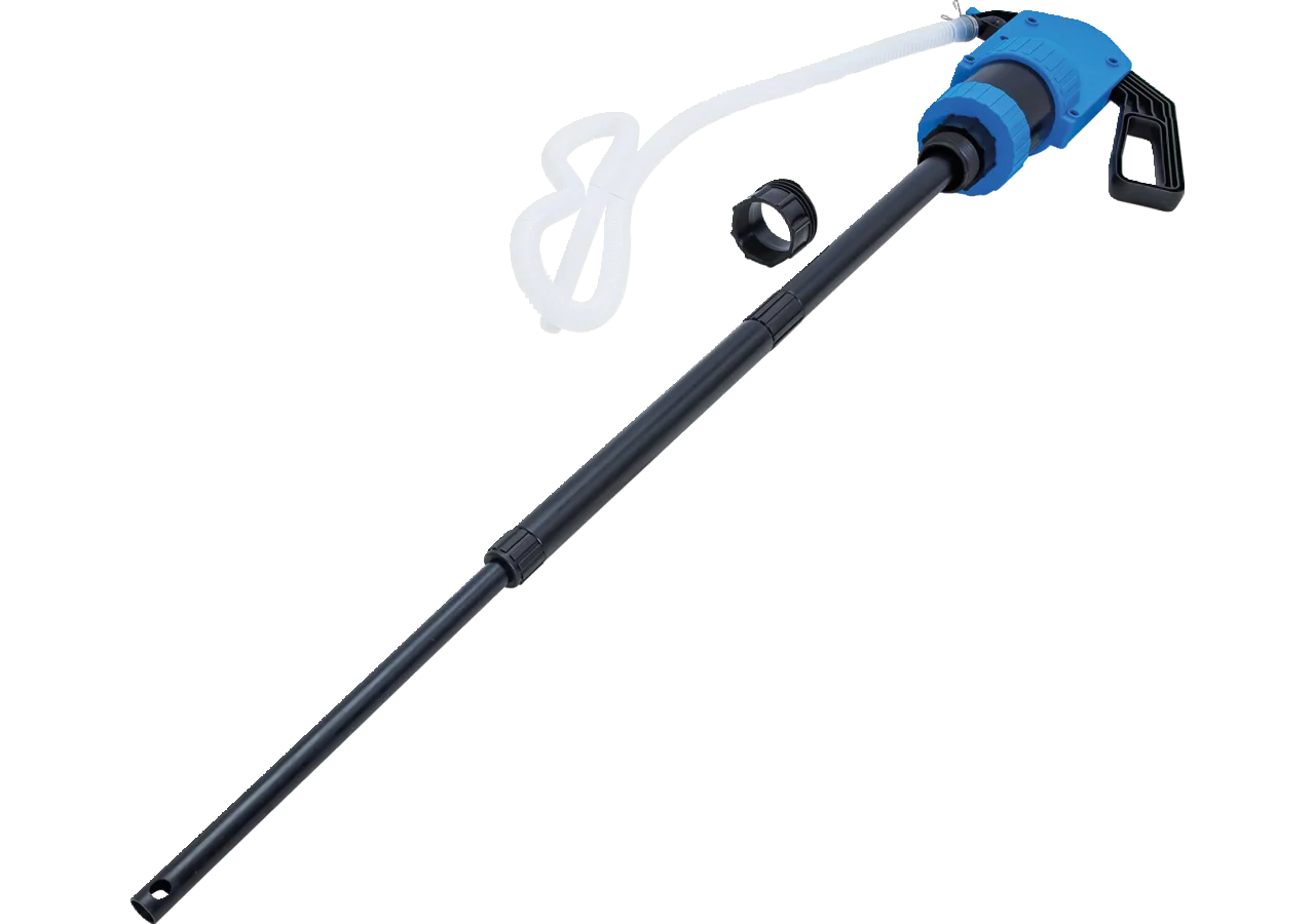 Handpumpe für AdBlue 0,5l/Hub mit 2 Adapter für Kunststoff-Fässer – passend für AdBlue 0,5l/Hub mit 2 Adapter für Kunststoff-Fässer BGS