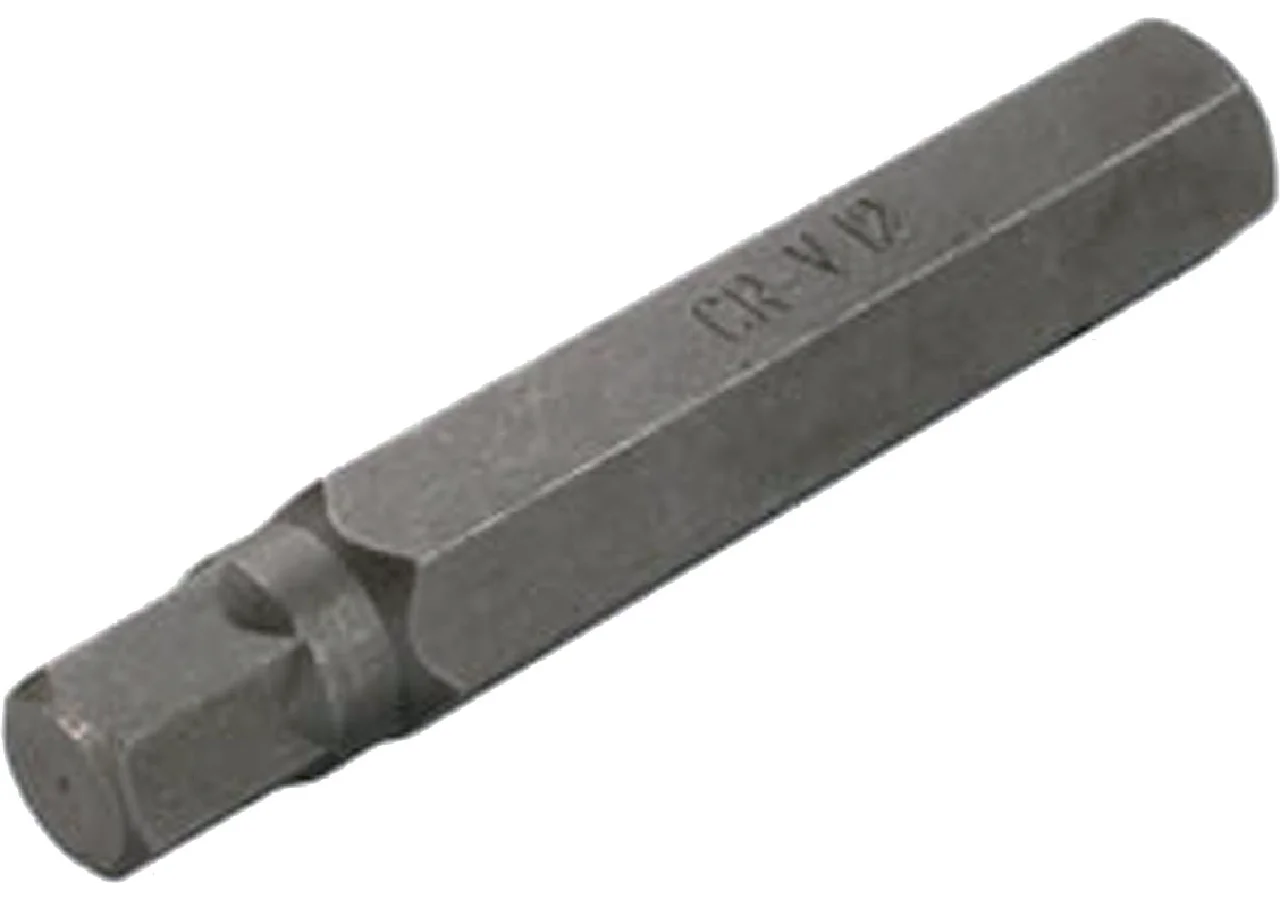 Schraubenbit M12 x 75 mm, Innensechskant mit 10 mm Sechskantaufnahme SW-Stahl