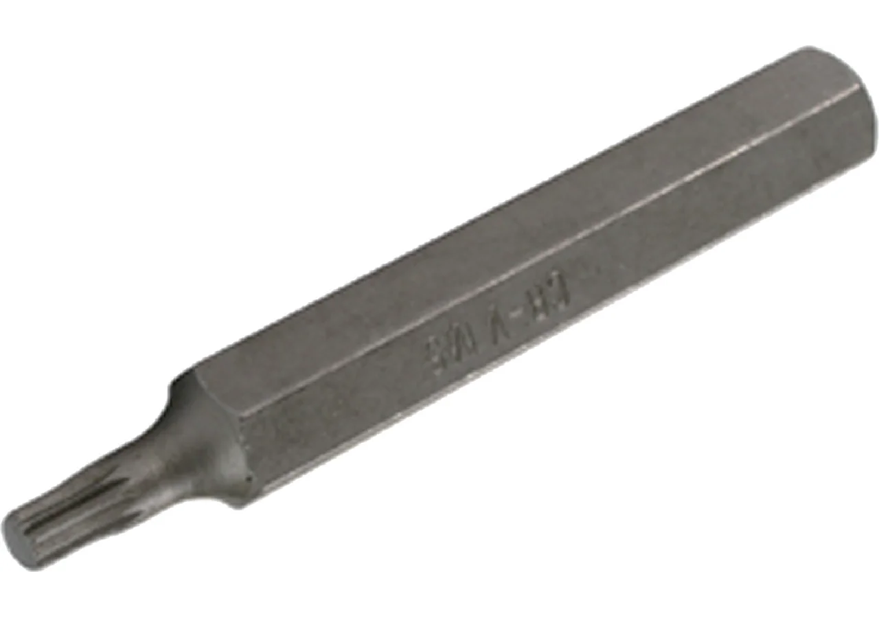 Schraubenbit M5 x 75 mm, Vielzahn mit 10 mm Sechskantaufnahme SW-Stahl