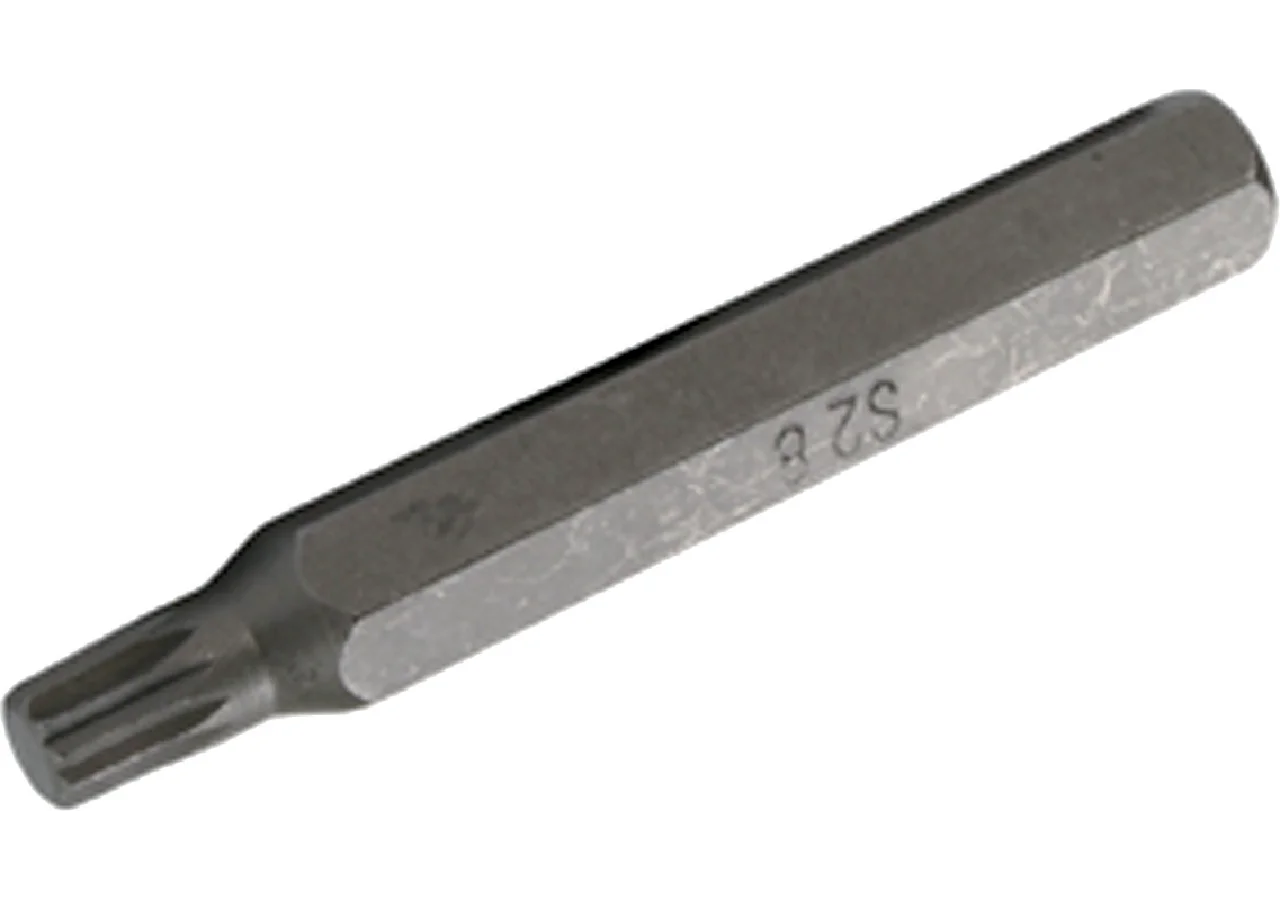 Schraubenbit M8 x 75 mm, Vielzahn mit 10 mm Sechskantaufnahme SW-Stahl