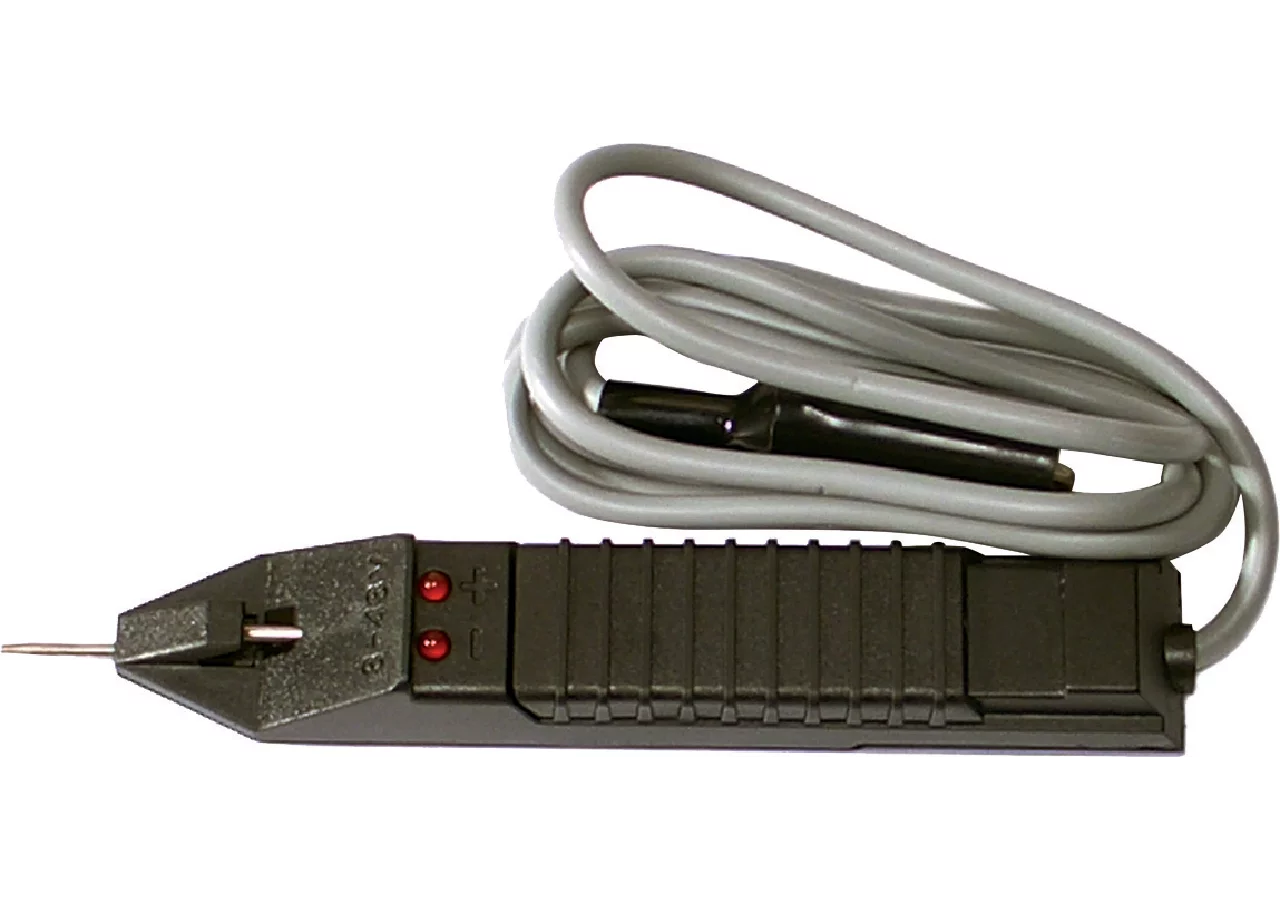 Polaritätstester 3 - 48 Volt, L 95 mm mit LED Anzeige SW-Stahl