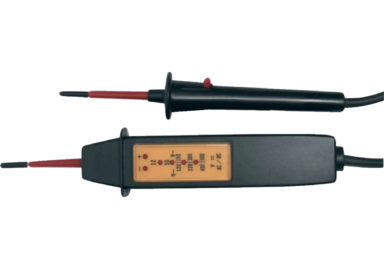 Spannungsprüfer 12 - 500 Volt 2-polig mit 5 stufiger LED-Anzeige BGS