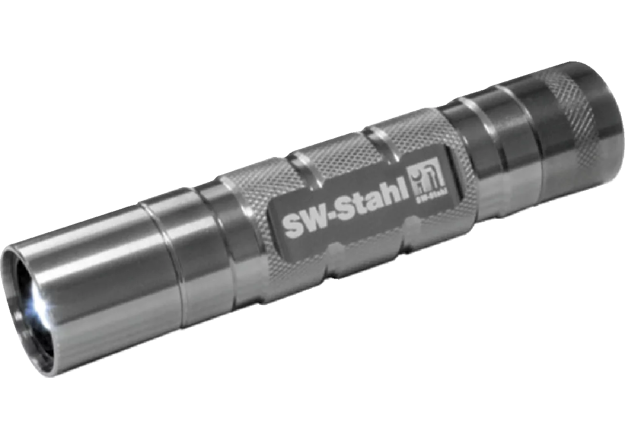 Inspektionslampe LED-Taschenlampe L 126 mm aus Aluminiumgehäuse SW-Stahl