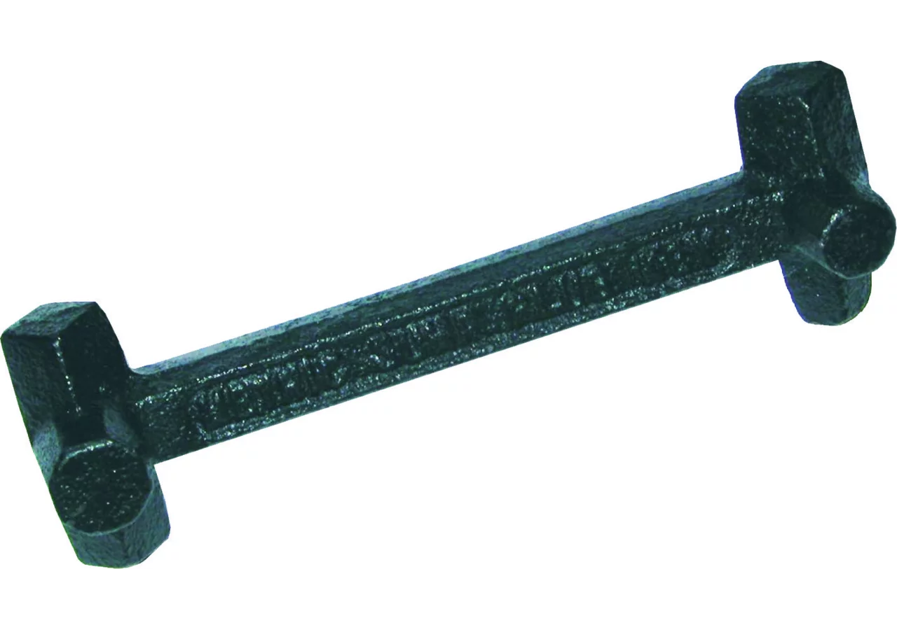Öldienstschlüssel L 160 mm mit Vierkant und Sechskant Profilen SW-Stahl