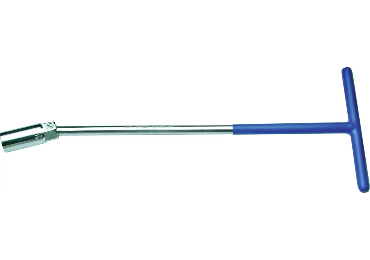 Zündkerzenschlüssel SW 21 mm, L 370 mm mit Kugelgelenk SW-Stahl