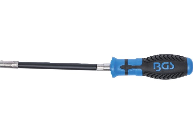Flexdreher SW 7, L 280 mm mit flexibler Welle BGS