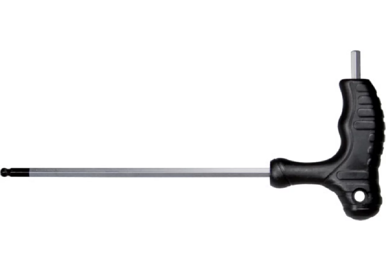 Schraubendreher SW 6 x 160 mm, Innensechskant mit T-Griff und Aufhängeloch SW-Stahl