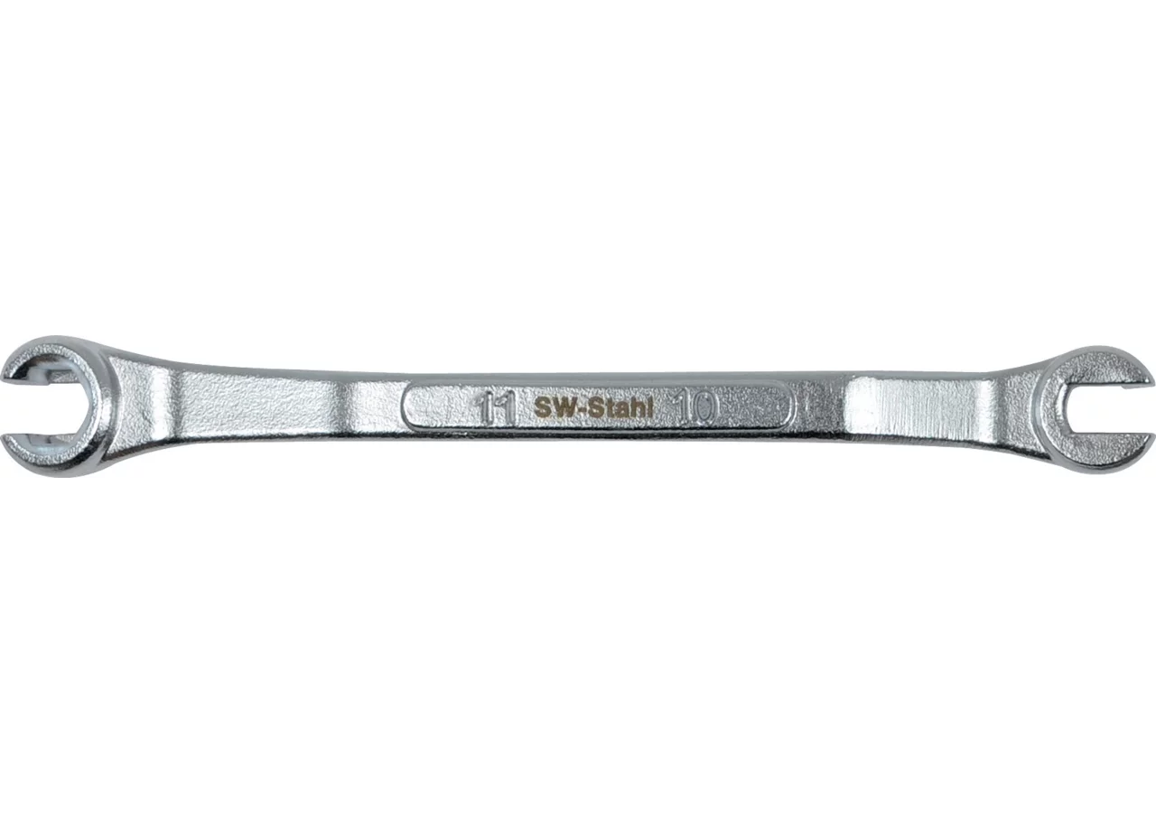 Bremsleitungsschlüssel SW10 x 11, L 180 mm, Sechskant beidseitig gekröpft SW-Stahl
