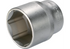 Stecknuss SW 32 x 46 mm, Sechskant kurz mit 1/2 Zoll Antrieb SW-Stahl