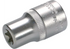 Stecknuss E12 x 38 mm, E-Profil kurz mit 1/2 Zoll Antrieb SW-Stahl