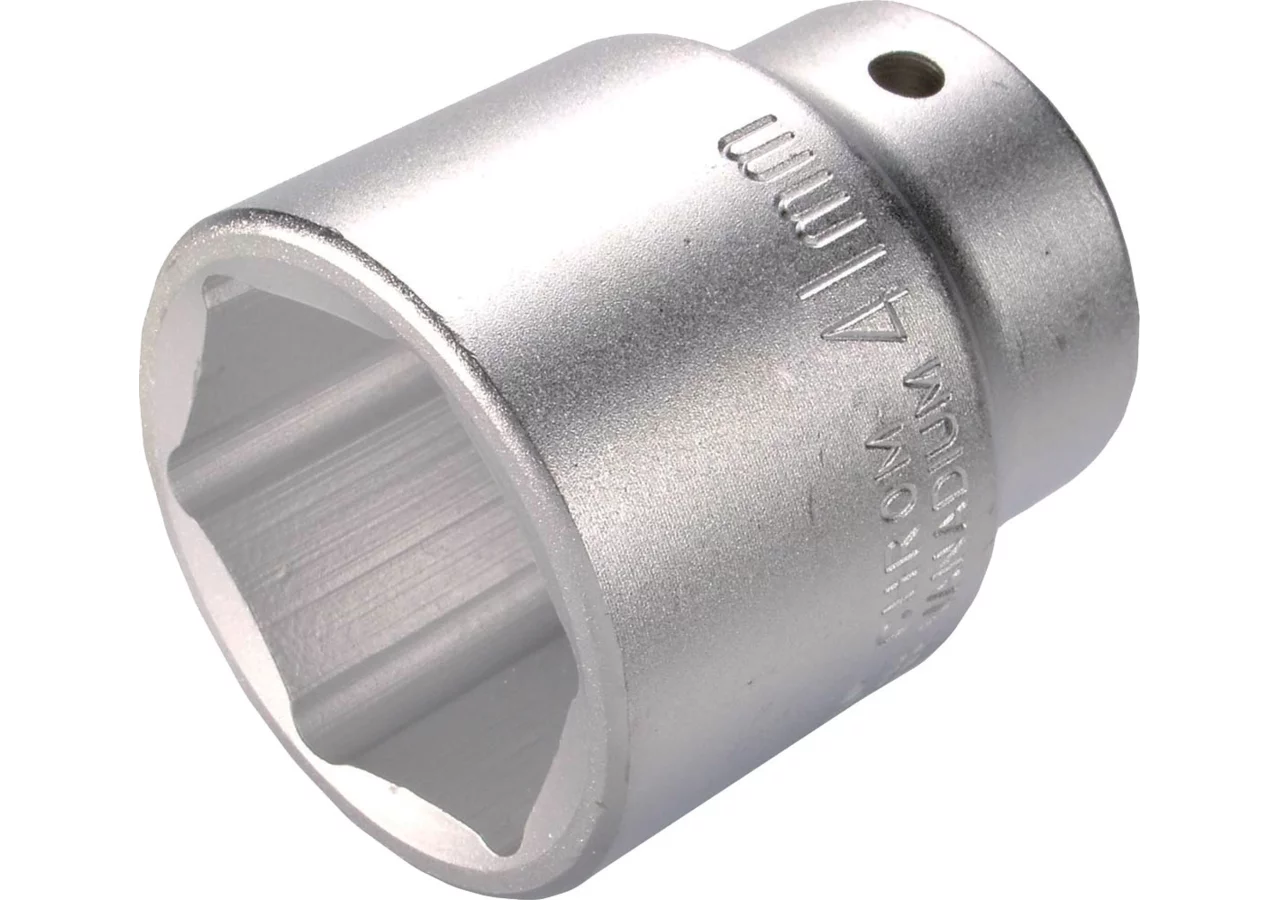 Stecknuss SW 41 x 64 mm, Sechskant kurz mit 3/4 Zoll Antrieb SW-Stahl