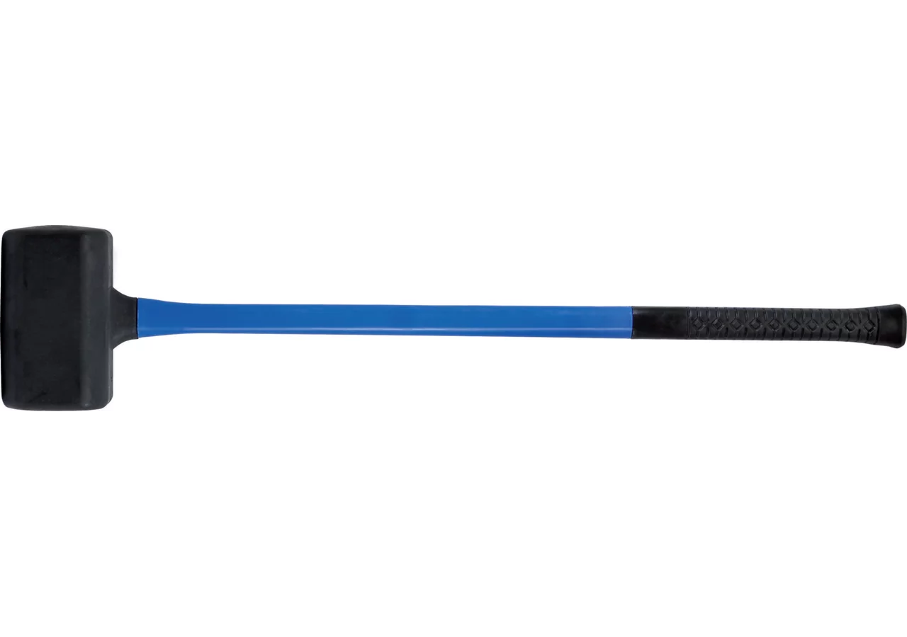 Schonhammer Kopf Dm 105 mm, L 1050 mm rückschlagfrei, komplett gummiert SW-Stahl
