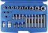 Kombi-Schraubergarnitur 30-teilig, T und E - Profileinsätze mit 1/4 - 3/8 - 1/2 Zoll Antrieb SW-Stahl
