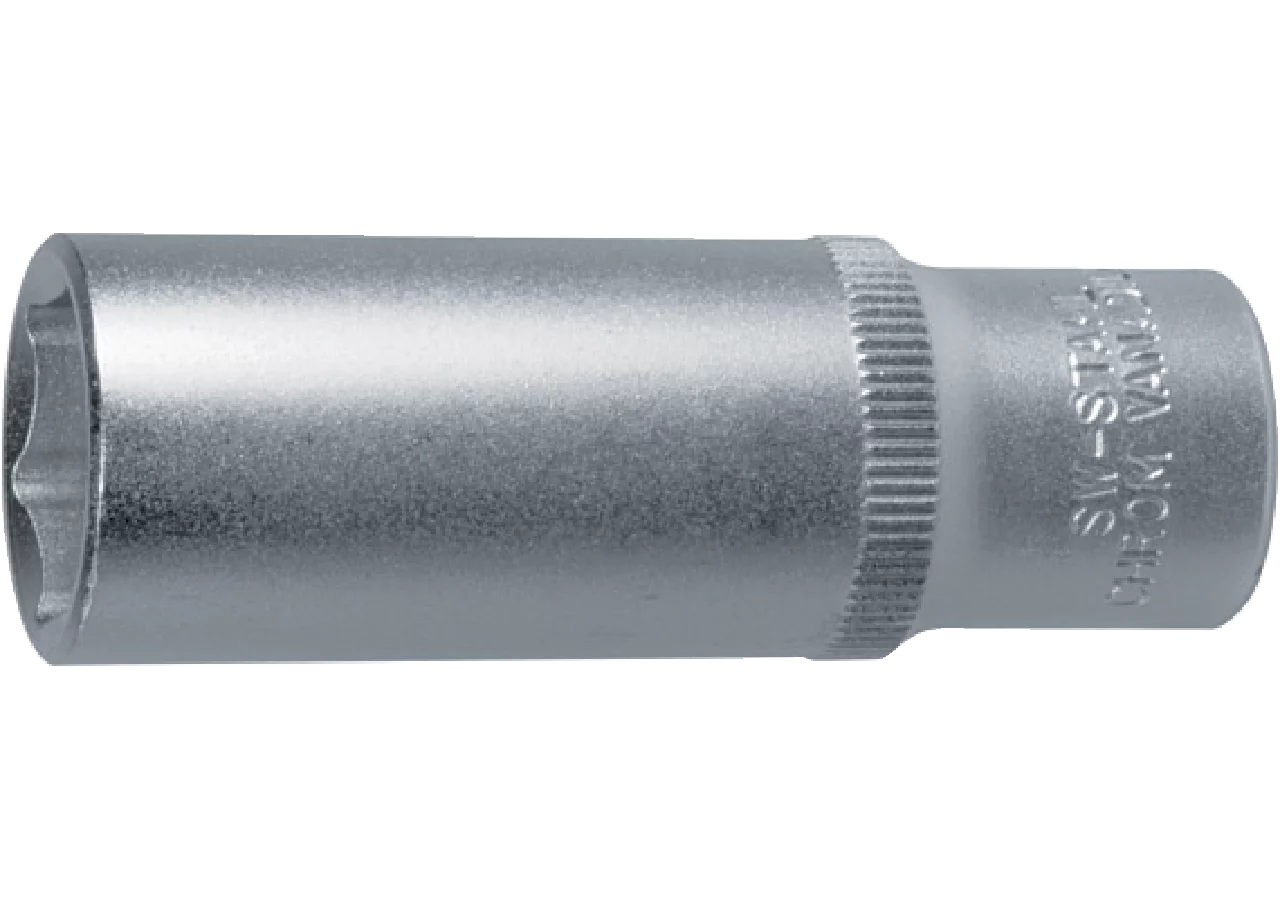 Stecknuss SW 16 x 64 mm, Sechskant lang mit 3/8 Zoll Antrieb SW-Stahl
